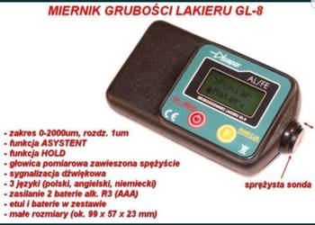 Miernik Czujnik Lakieru Prodig-Tech GL-8.Nowy
