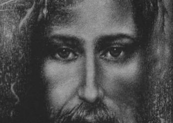 Jezus Chrystus Obraz wykonany ręcznie metodą grawerowania..