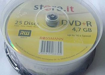 PŁYTA store.it DVD+R 4,7 GB 16 x Speed 25 szt. Cakebox NOWE