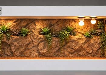 Terrarium pustynne dla gekona lamparciego agamy brodatej