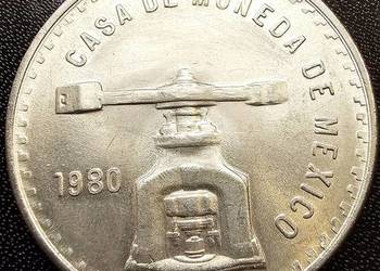 Moneta Meksyk 1980 1 uncja srebro