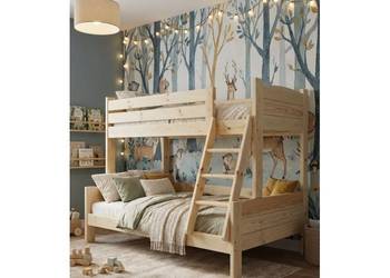 Łóżko KOLOS- piętrowe z szerokim dołem na każdy wymiar