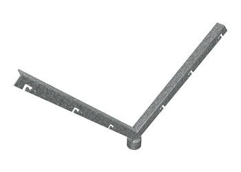Wysięgnik dwuramienny typu v z nasadką okrągłą - 30x30x3 mm - do zasieków…
