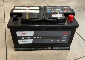 Akumulator 80ah 750a agm Specbat start&stop