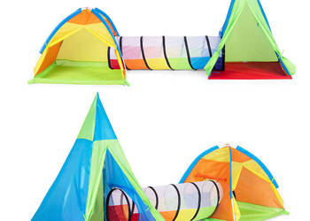Namiot dla dzieci plac zabaw 3w1 iglo tipi tunel zestaw IPLAY