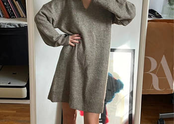 Sukienka z dzianiny H&M ciepła