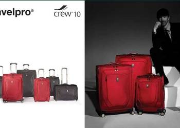 czerwona walizka TRAVELPRO Wizzair Ryanair bagaż lot podróż