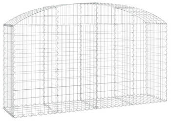 Łukowaty kosz gabionowy 200x50x100/120cm galwanizowane żelazo WM-153475