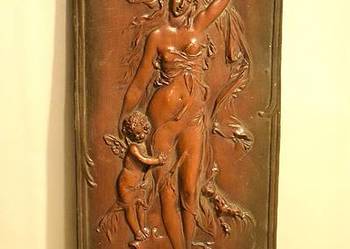 Płaskorzeźba - Karl Sterrera - Alegoria zmierzchu , reprodukcja .