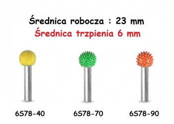 TARNIK KULISTY ŚREDNICA 23 MM TRZPIEŃ 6 MM SABURRTOOTH 6S78