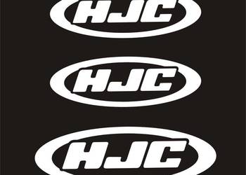 HJC białe naklejki na kask motocyklowy - Producent Naklejek