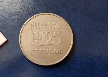 Stare monety 25 eskudo 1980 Portugalia