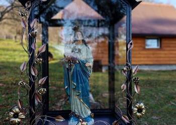 Kapliczka metalowa #kapliczki przydrożne