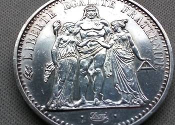 FRANCJA-10 FRANKÓW-1965 r SREBRO (0,900) HERKULES