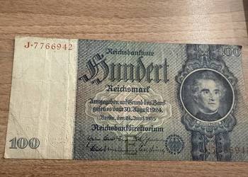 Banknot 100 marek niemieckich – Reichsbanknote – seria J