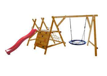 Plac abaw SPIDER PLUS SZEROKA Ścianka Huśtawka Zjeżdżalnia
