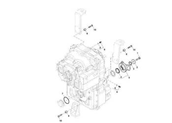 John Deere 9470RX - Jarzmo przegubu uniwersal. YZ502358 (Przekładnia Power…