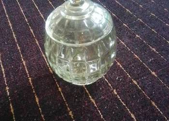 Szklana bombonierka vintage z PRL