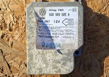 Moduł sensor AirBag Toledo II Leon I Polo Golf IV A3 8L Bora 6Q0909605A
