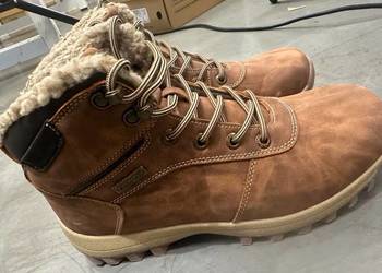 Botki wiązane 2 kolory ocieplane rozmiary 40-49