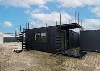 Kontener morski 20ft mieszkalny z tarasem „POD KLUCZ” od Boxtainer.pl