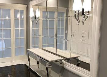 Konsola glamour Ludwik Stal Szafka Toaletka Salon Połysk