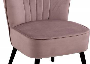 Fotel wypoczynkowy tkanina 66,5 x 71 x 80 cm delikatny róż
