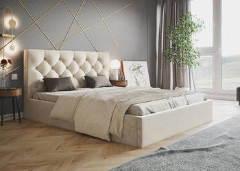 Łóżko Tapicerowane Z Pojemnikiem Glamour Slim, Dostawa 0zł!