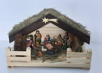 SZOPKA Bożonarodzeniowa Figurki + Oświetlenie + GRATIS
