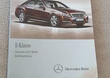 IInstrukcja obslgi mercedes E klasse  limuzyna