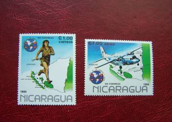 Nikaragua 1985 MNH Mi. 2655/56 Kongres Pocztowy