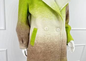 Płaszcz damski cieniowany ombre wiosna 2024