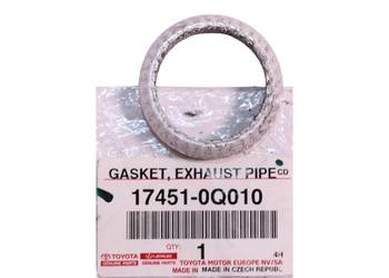 TOYOTA Aygo Yaris Uszczelka rury wydechowej 17451-0Q010 OE