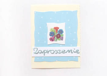 proste zaproszenia na różne okazje, pastelowe zaprosznia