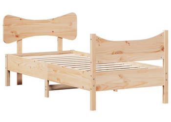 Rama łóżka bez materaca lite drewno sosnowe 75x190 cm WM-3216405