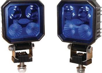 Lampa robocza LED, kwadratowa, 10/30V 9W 1000 lm niebieska, zestaw 2 szt.…