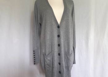 Kardigan damski Sweter szary r. 40 Elegancki NOWY