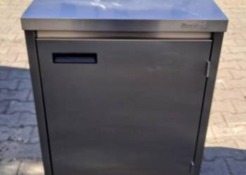 STÓŁ Z SZAFKĄ - DRZWI OTWIERANE - DORA METAL - 60/60/85 CM - M.779.N.