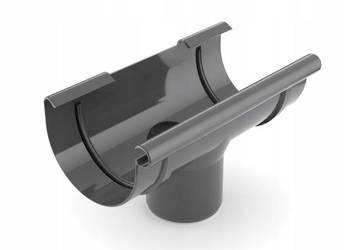 Bryza PVC Lej spustowy 75/63mm grafitowy