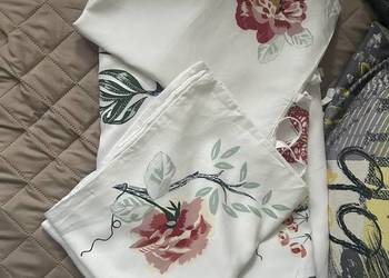 IKEA JATTELILJA Komplet pościeli biały kwiatowy wzór 200X200