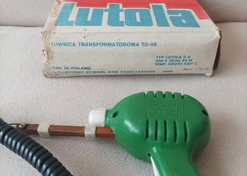 Polska lutownica transformatorowa Lutola 2A 65W TECHNIKA Łódź z czasów PRL