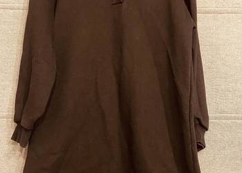 Czarna sukienka w stylu bluzy ZARA rozmiar 134