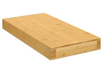 Półka ścienna 40x20x4 cm bambusowa WM-352732