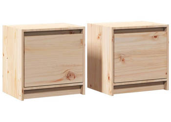 Szafki nocne 2 szt. 40x305x40 cm lite drewno sosnowe WM-808114