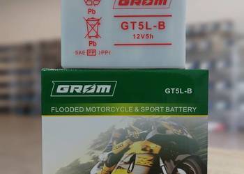 Akumulator motocyklowy GROM Y/GT5L-B 12V 5Ah