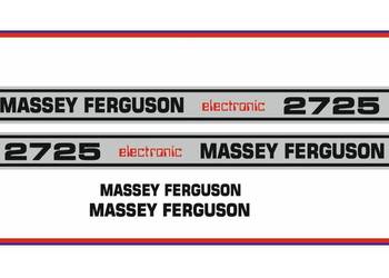 Naklejki Massey Ferguson 2725 electronic Ciągnik Traktor nalepki Komplet