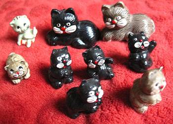 Kot - Bofrost Niemcy 1995 - miniaturka - 2,5 x 1,5 x 1,5 cm Czarny