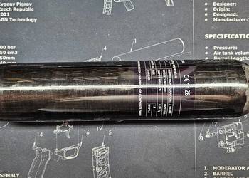 Butla - kartusz do wiatrówek FX 300 BAR 0,5 l