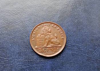 STare monety 2 cent 1919 Belgia