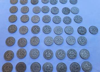 20 gr x 50 sztuk obiegówki II RP nikiel